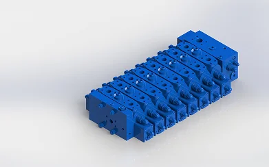 8 Spool Load-Sensing Hydraulic Manifold, QFZMG28H