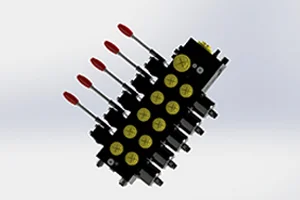5 Spool Load-Sensing Hydraulic Manifold