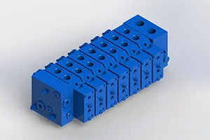 7 Spool Load-Sensing Hydraulic Manifold
