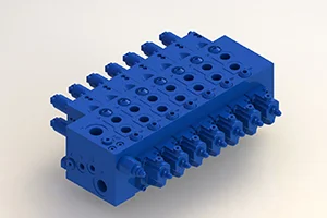 7 Spool Load-Sensing Hydraulic Manifold